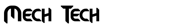Mech Tech font preview
